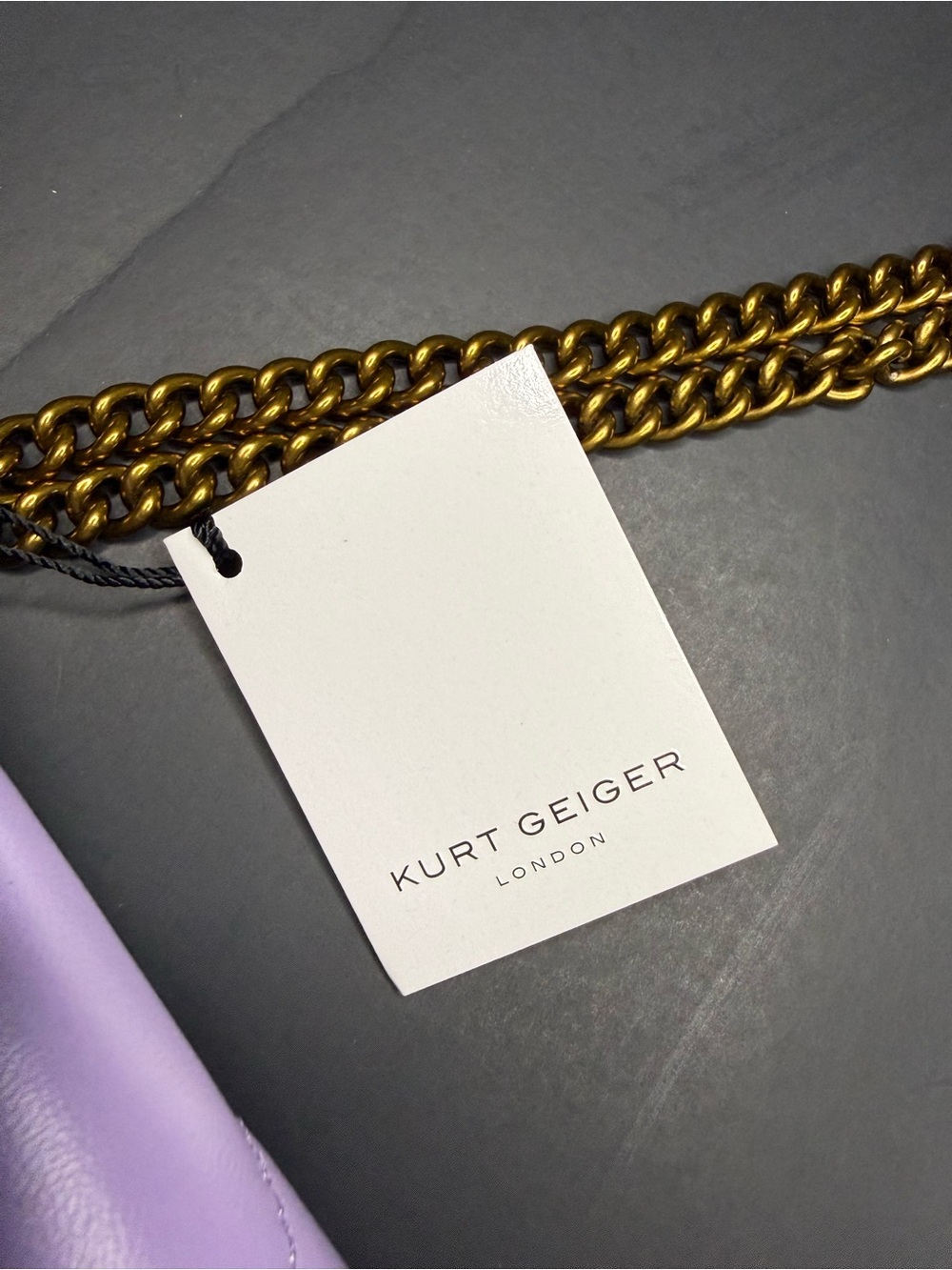 NWT Kurt Geiger London Lilac Quilted Eagle Head Crossbody/Wallet - Picture 3 of 13